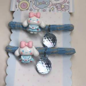 Sweet Cinnamon dog hair tie with disco ball charm girls accessories