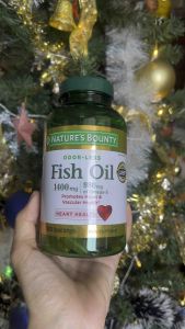 [HÀNG MỸ] Dầu Cá Không Mùi Fish Oil 1400mg 130 VIÊN NATURE S BOUNTY