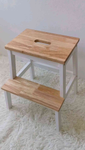 2 Step Stepladder Stool Ladder Heavy Duty Stool Solid Wood Step Stool Foot Stool Bench Stool Staircase Step Wood Small Stool 楼梯家用 楼梯椅子 小凳子 Tangga Kecil Dapur Tangga Rumah 2 Tingkat Wood Stool Chair 小楼梯 stair & step chair 梯子家用