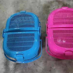 UniGlobal High Quality Picnic Weave Basket w/ Two Opener Lid Side Handle Side Lock Food Storage Picnic Basket Space Saver