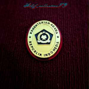 Pin Magnet Berkualitas Tinggi: Pin Kemenag Akrilik Magnet Bahan Logam Cor Tebal