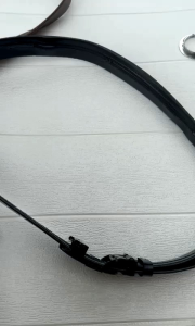 Sabuk Resleting Ikat Pinggang Pria Rit Resleting Kulit