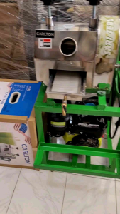 Paket Mesin Peras Tebu CARLTOn + Mesin Bensin PRO-QUIP 8.0HP Siap Pakai