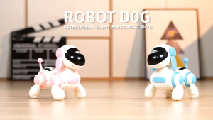 น้องหมาน่ารัก เดินได้ มีเสียงดนตรี มีไฟกระพริบที่ดวงตา