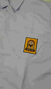 Baju Putih Pendek SMP Bahan Elemen