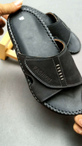 Dép quai ngang nam da bò thật đế doctor dẻo Dép nam thời trang quai bản xé dán rời tăng giảm size tiện lợi DT025