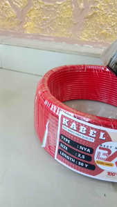 KABEL LISTRIK/ KABEL TEMABAGA  BEST MASTER 2.5mm2 50yard  pembelian an 1pcs  gratis lampu 5watt kualitas bagus tidak mudah terkelupas