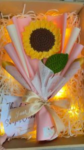 Crocheted Sunflower Bouquet