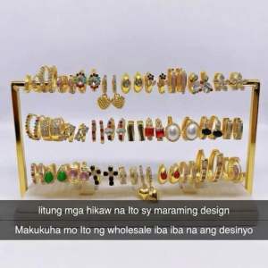 Zihang Jewelry 24k gold plated Bangkok 10 pairs assorted earrings for women