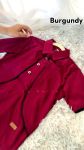 BAJU KOKO LENGAN PENDEK LABELLA ALTAIR MULAI USIA 5 - 12 TAHUN PAKAIAN MUSLIM ANAK LAKI LAKI WARNA BURGUNDY NAVY WHITE DAN HIJAU OLIVE