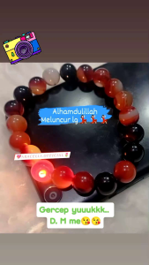 Gelang Batu Yaman Madu/batu Sulaiman natural..