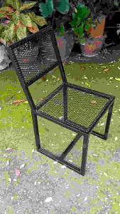 เก้าอี้เหล็กตะแกรงฉีก xs32-×4×8ขนาดรู12×30.5mmหนา 1.6mmสันตะแกรงฉีก2.0mm