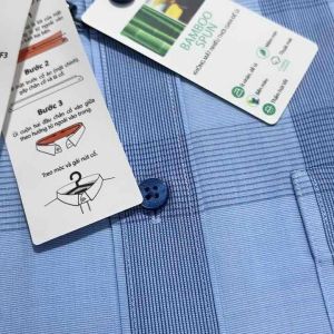 (6S6059)Áo sơ mi viettien ngắn tay lai ngang fom regular fit(ôm nhẹ )