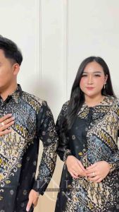 Baju Tunik Terbaru Modern - Atasan Tunik - Baju Batik Tunik Terbaru Jumbo Kancing Depan Busui