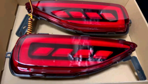 Reflektor Bumper Belakang Lampu All New Fortuner VRZ 2016 2018 2020 Mata Kucing Led Merah Smoke
