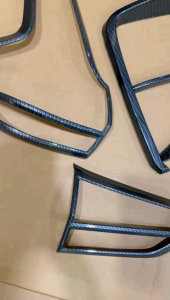 Paket Garnish Depan Belakang Xpander 2017 2018 2020 Carbon Glossy