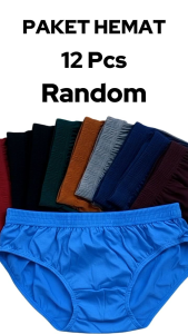 12 PCS CELANA DALAM LAKI-LAKI DEWASA POLOS /PAKET HEMAT CD PRIA DEWASA