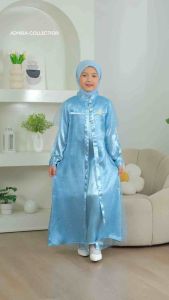 Shakira kids Gamis anak modern terbaru / gamis polos anak tanggung /gamis cantik anak kekinian