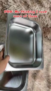Stainless steel food pan half size chaffing dish tray 1/2*6.5cm