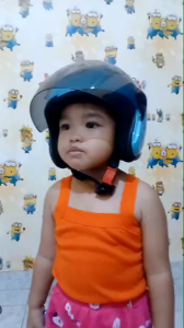 Helm anak cewek cowok lucu 2 - 5 tahun SNI motif karakter