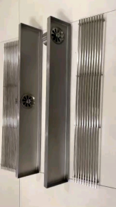 Ga Thoát Sàn Dài  Phễu Thoát Nước INOX SUS304 Tấm Đặc Loại Dày. KT 60cm x 10 cm nặng 157kg  lắp ống phi 76 phi 90