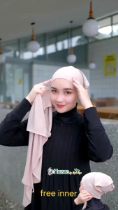 Hijab Husna Pashmina Instan Loly Free Inner Jersey Premium
