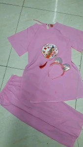 20_28kg Bộ quần áo dài tết TẶNG CÀI TÓC bé gái 3_6 tuổi