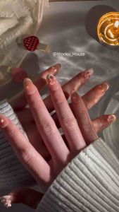 Pakai Kuku Handmade Penuh – Siri Reben 4 - Dilengkapi dengan Kit Alat / 100% Handmade Wearable Nails – Ribbon Pearl Series 4 - Comes with Tool Kit