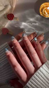 Pakai Kuku Handmade Penuh – Siri Kupu-Kupu Kristal 7 - Dilengkapi dengan Kit Alat Lengkap / 100% Handmade Wearable Nails – Crystal Butterfly Series 7 ✨ - Comes with Full Tool Kit