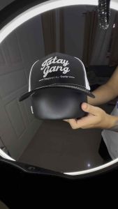Black White Trucker Cap