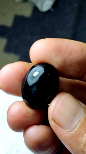 Batu akik galih kelor hitam asli