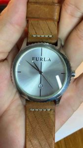 Đồng hồ nam FURLA QUARTZ size 435mm  lịch Lộc khung máy thép  kính congdây da thủ công siêu đẹp đáy xoáy chống nước tốt
