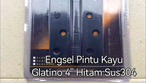 Engsel Pintu Glatino 4" HITAM Sus304 / Engsel Pintu Stainless 4 inch / Engsel Pintu Kayu