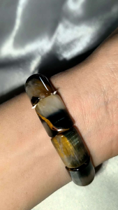 Dreamy Tiger Eye papan bracelet for action takers and boost your confidence