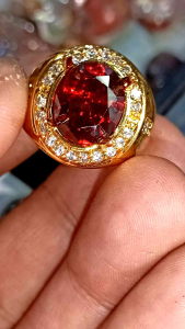 CINCIN BATU PAPARACA ORANGE SAPPIRE CATAM TOP QUALITY