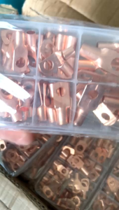 6OPCS Skun Soket Konektor Terminal Gepeng Tembaga Murni