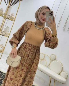 Sakura dress muslim knit