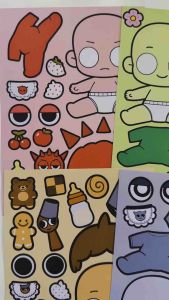 Set 8in1 sticker Sprunki baby siu dễ thương