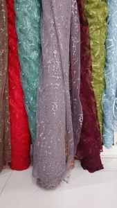 Tile Akar With Pearl / Tile Bordir Mutiara Glitter / Bridesmaid Tile Akar Mutiara ( Tile Saja )