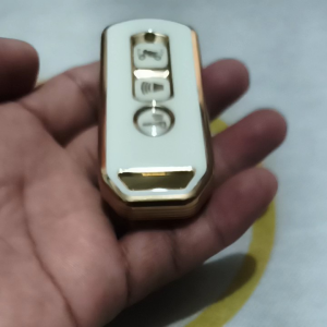 TPU Key Fob Cover for Honda Motorcycle Scooter PCX 160 / ADV 150 / SH300 / SH150 / SH125 / FORZA350 / FORZA300 / FORZA125 / PCX150 2018 / FALCON18i in Metal Gray Black White Red and Key Chain