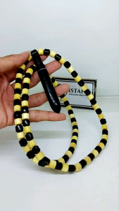 Kalung Kayu Kemuning Kombinasi & Liontin Buka Tutup