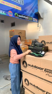 Sepatu Gunung Hiking OUTDOOR PRO LYNK FREE KAOS KAKI+SENDAL Sepatu Outdoor Pria Terbaru Sepatu Hiking Murah