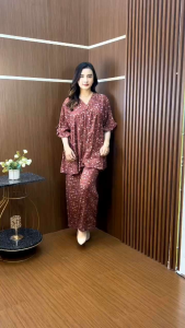 Set Kanaya 002 || Oneset Rayon Motif Terbaru || Setelan Wanita Modern Kekinian Termurah || One Set Virall Termurah