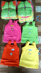 12 pcs Singlet Bordir Anak Perempuan  Kaos Dalam Anak Murah  Kaos Dalam Anak Perempuan
