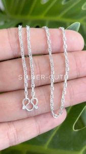 สร้อยคอเงินแท้ 92.5% ลายแฟชั่น ไม่ลอก ไม่แพ้ ไม่คัน พร้อมใบรับประกัน ของแท้