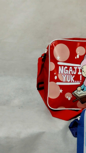 tas slempang ngaji yuk/tas slempang anakanak ( S N )