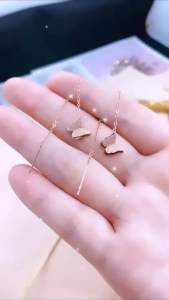 Anting Rantai Dengan Variasi Butterly Gold CXB397