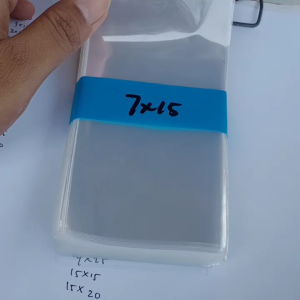 Plastik OPP kaca bening lebar 3-6 cm berat 100 gram