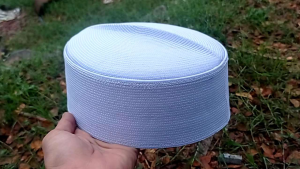 Peci Kalbut Putih Songkok Kalbut Haji Full Bordir Super Premium