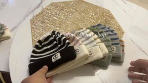 (0-2 tahun) kupluk rajut bayi kupluk anak strip medium
